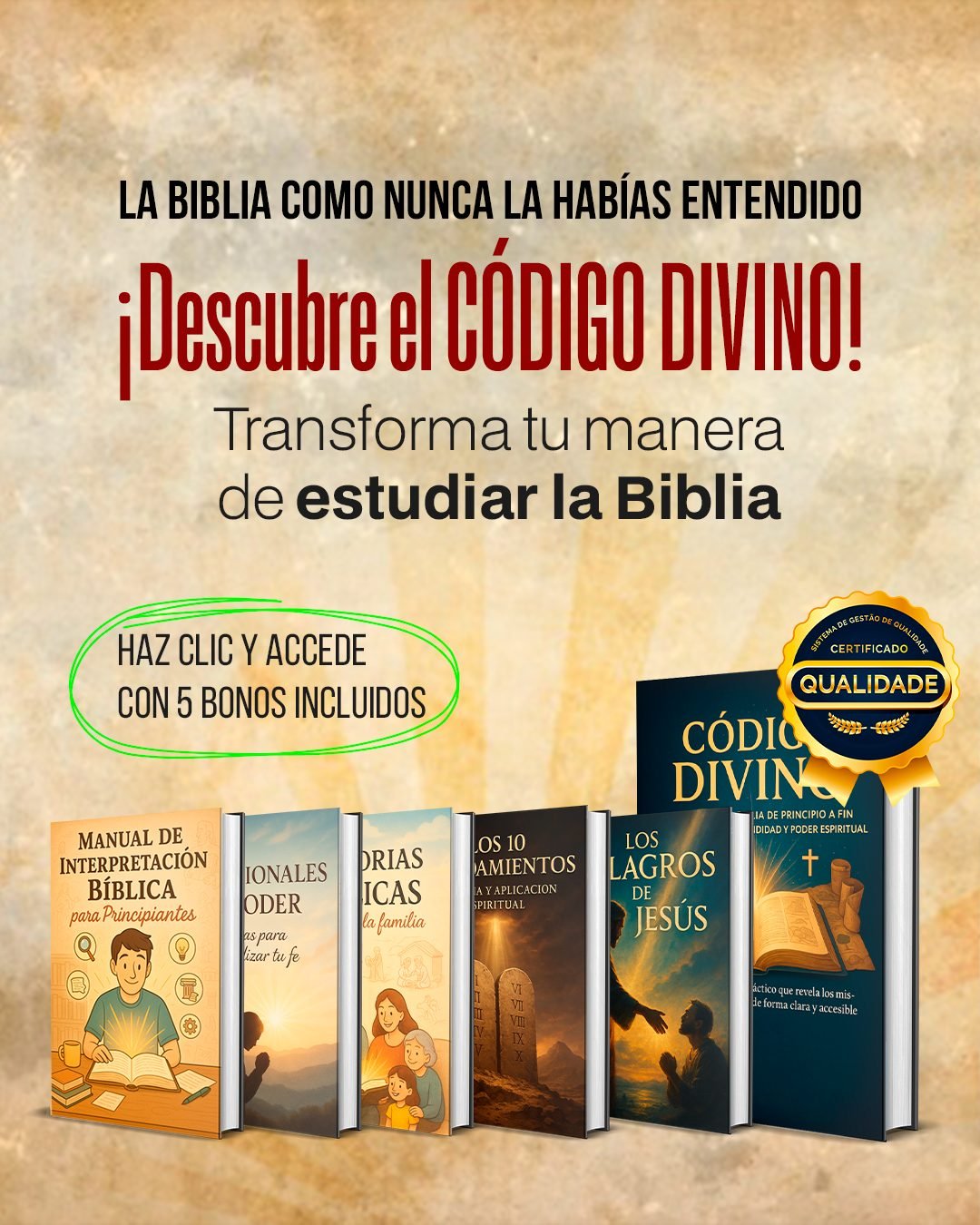 Pack con 5 bonos
